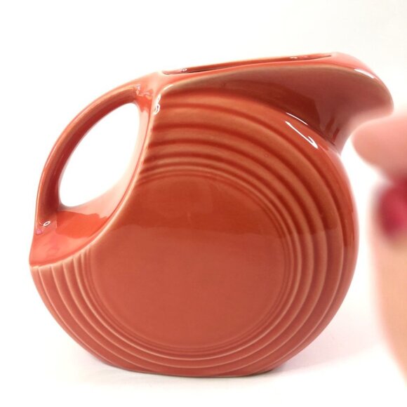 Fiesta Fiestaware 60th Anniversary Persimmon Disc Pitcher 2 Tumblers - Picture 7 of 12